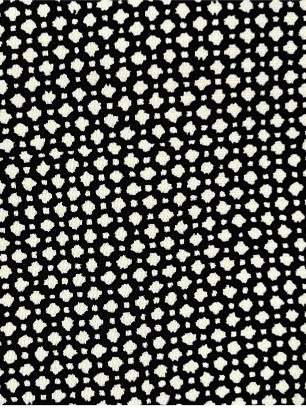 White House Black Market Black & White Polka Dot Tie-Hem Joggers - Picture 6 of 9
